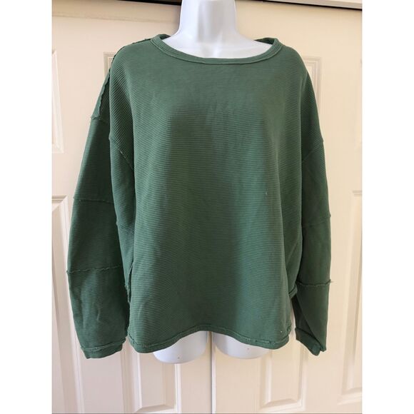 FREE PEOPLE x WE THE FREE TOTAL ECLIPSE TEE IN PINE FOREST - Picture 4 of 8